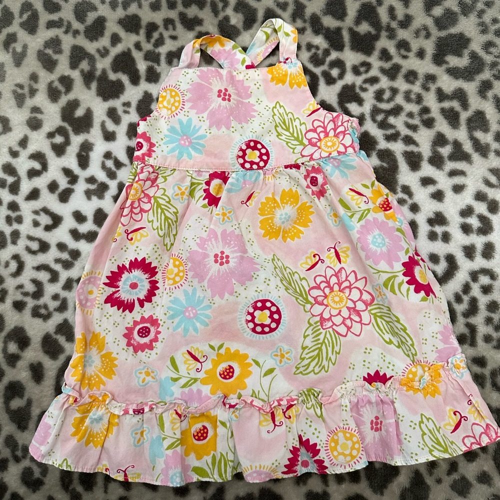 2006 babyGap Floral Sundress in Pink White Size Infant 6-12 months